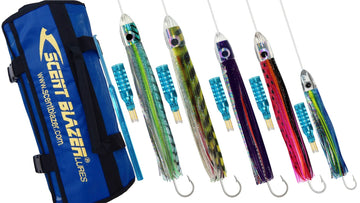 High Speed Game Fishing Lure Pack with lure swag bag.