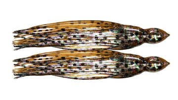 Bronze Squid Foil Trolling Skirts 6½