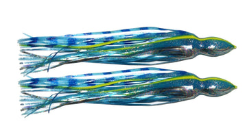 Blue Luminator Foil Trolling Skirts 8