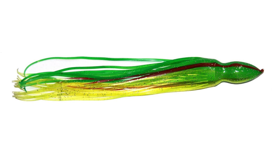 Trolling Skirt Red Stripes Chartreuse 17