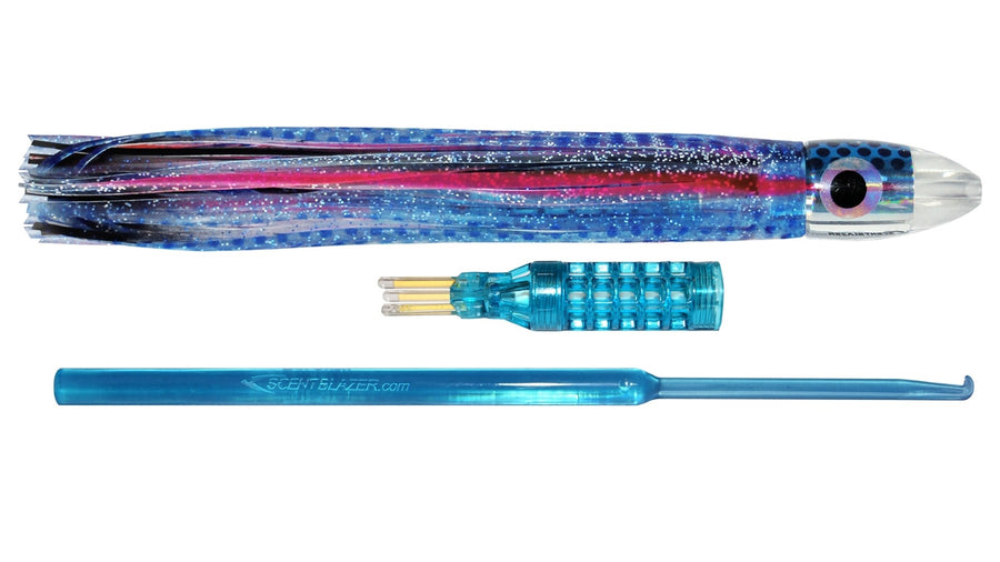 8inch or 20cm Pink Mackerel skirted lure mini bullet head.
