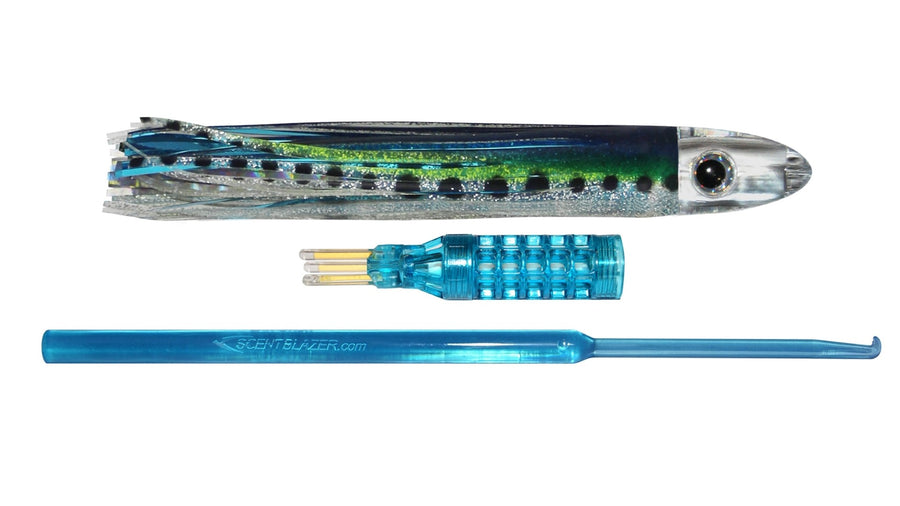 Sardine 6inch or 15cm nano bullet head skirted trolling lure.