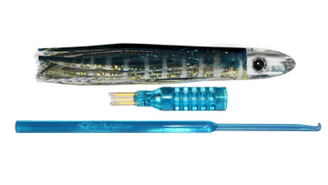 15cm Yellowfin Tuna nano bullet head skirted trolling lure.