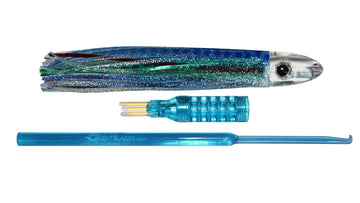 Evil nano bullet head 6 inch or 15cm skirted trolling lure.
