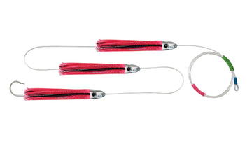 Chain Pink Skirted Bullet Trolling Lures.