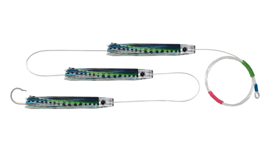 Chain Sardine Skirted Pusher Trolling Lures.