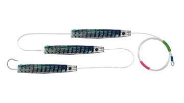 Chain Ballyhoo Skirted Pusher Trolling Lures.