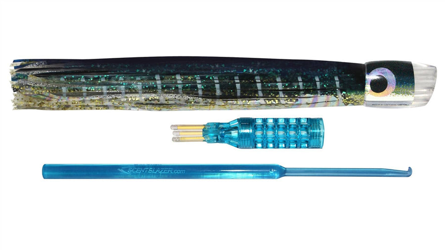 Yellowfin Tuna Small Slant Skirted Trolling Lure 9½